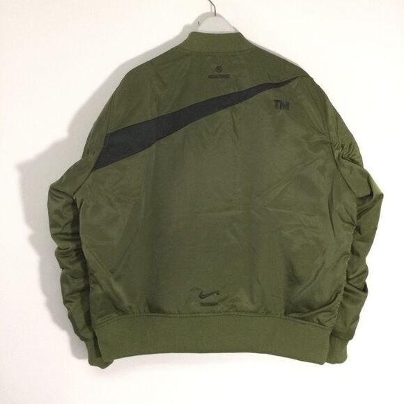 Nike Sportswear Swoosh Therma-Fit Reversible Bomber Jacket DD6055-326 Men's XL - Picture 3 of 6